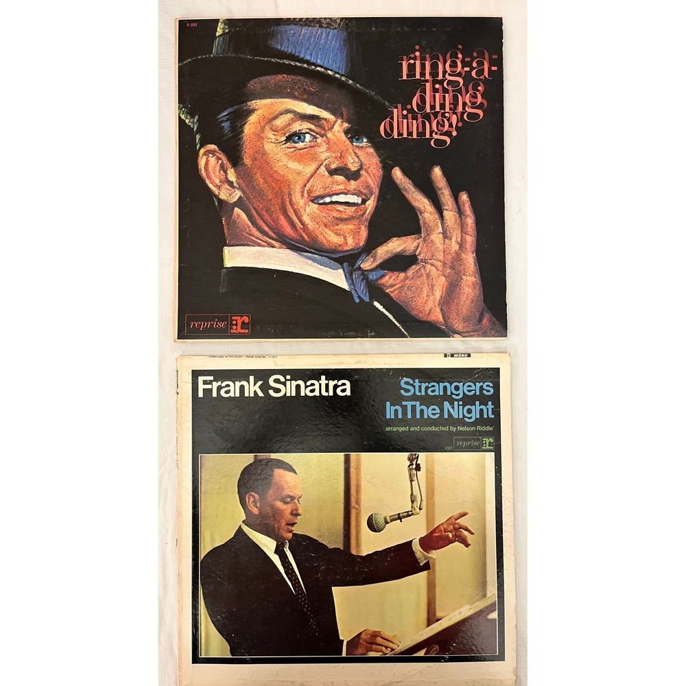 Frank Sinatra Vinyl Record Lot Ring-a-Ding Ding Strangers In The Night Reprise
